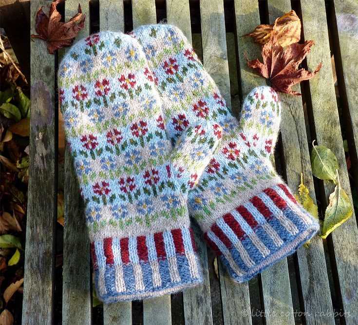 Icelandic mittens knitting pattern