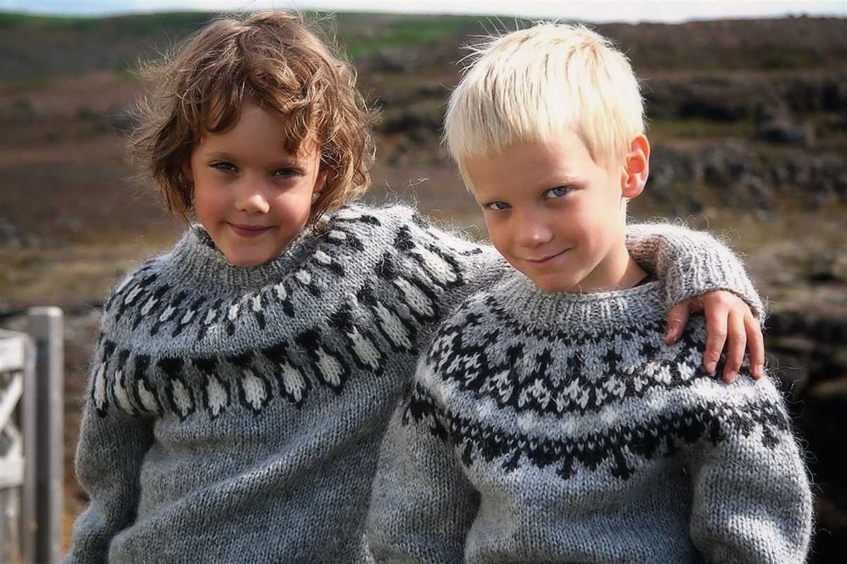 Icelandic mittens knitting pattern