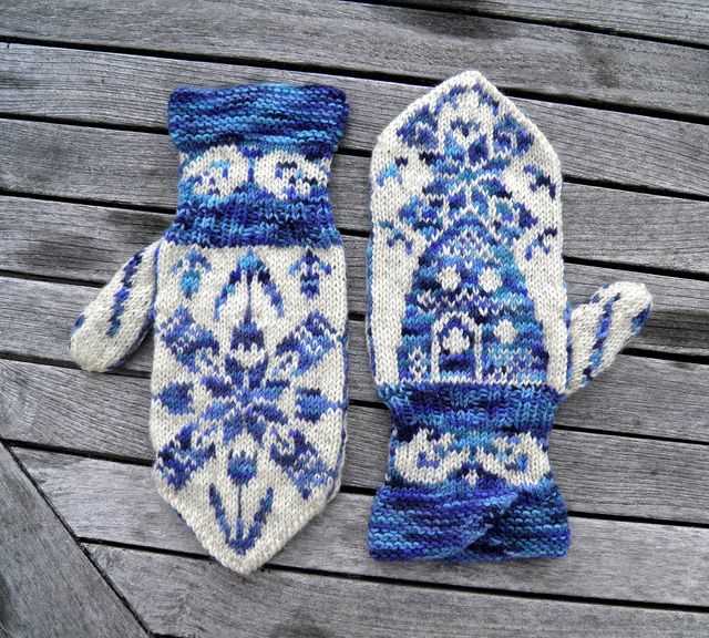 Icelandic mittens knitting pattern