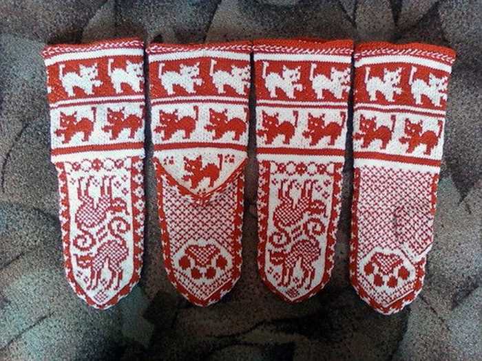 Icelandic mittens knitting pattern