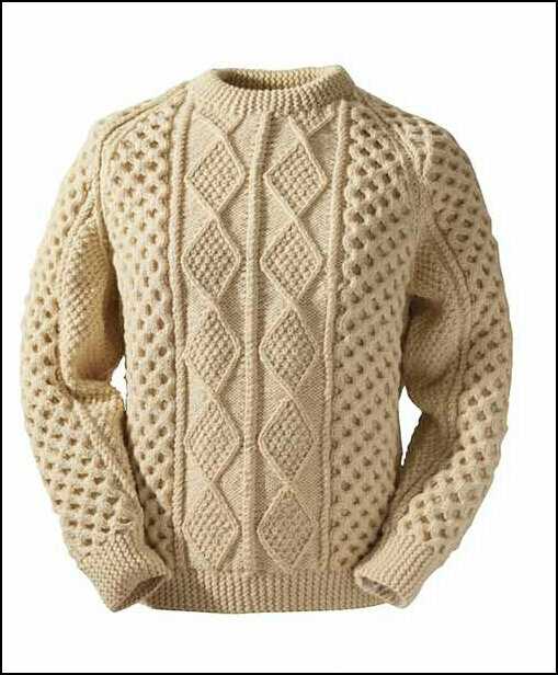 Irish fisherman sweater knitting pattern