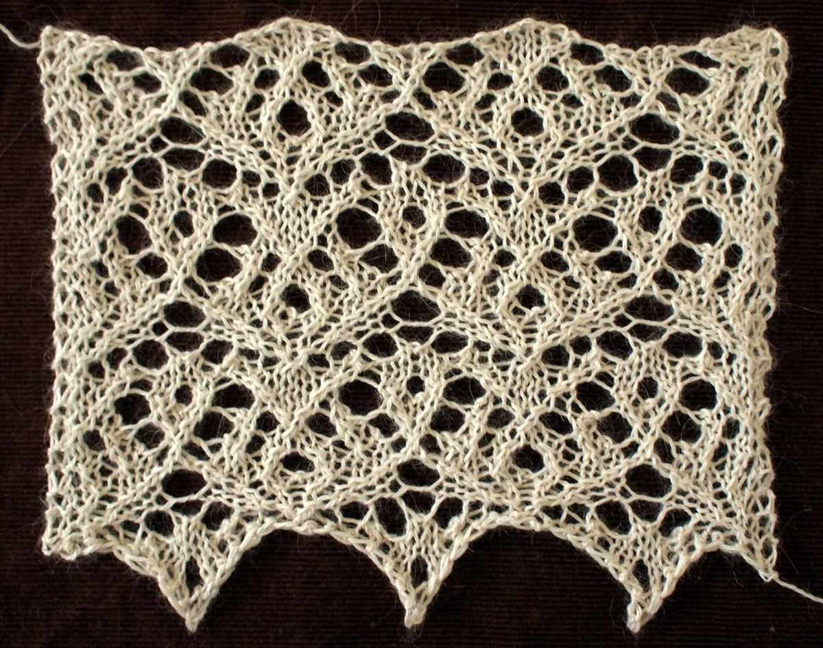 Ivy lace knitting pattern