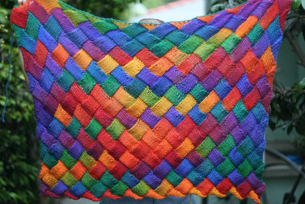 Jigsaw blanket knitting pattern