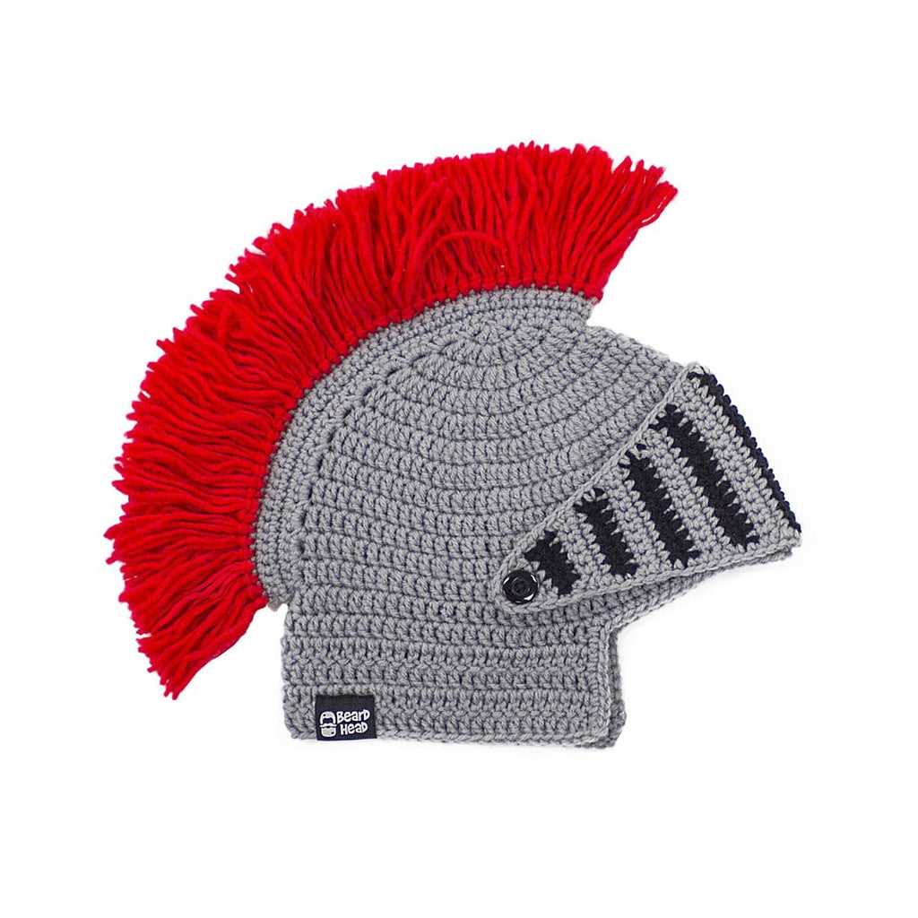 Knight helmet knitting pattern