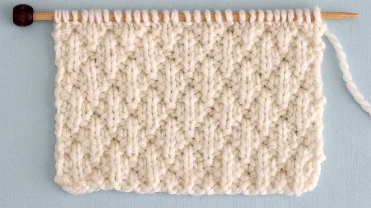 Knit and purl pattern