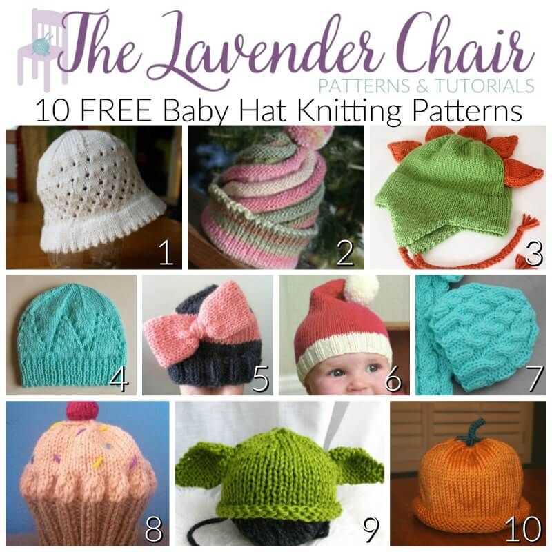 Knit baby hat free pattern