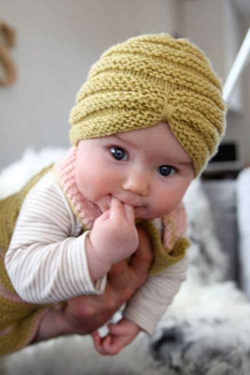 Knit baby hat free pattern