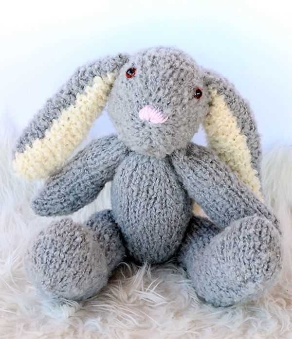 Knit bunny ears pattern