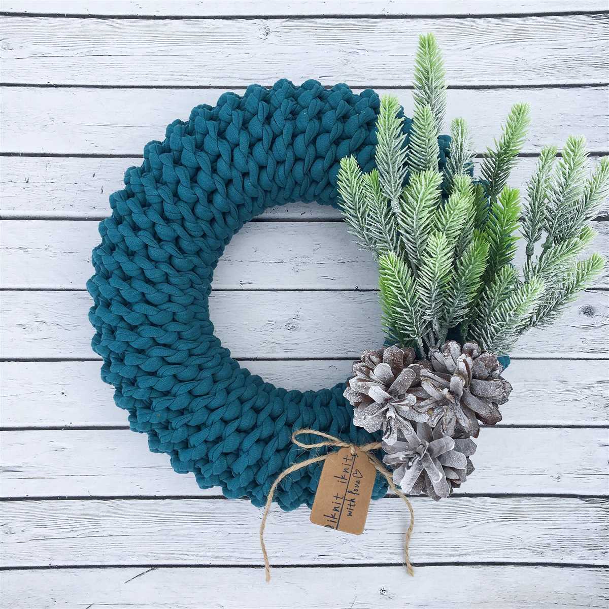 Knit christmas wreath patterns