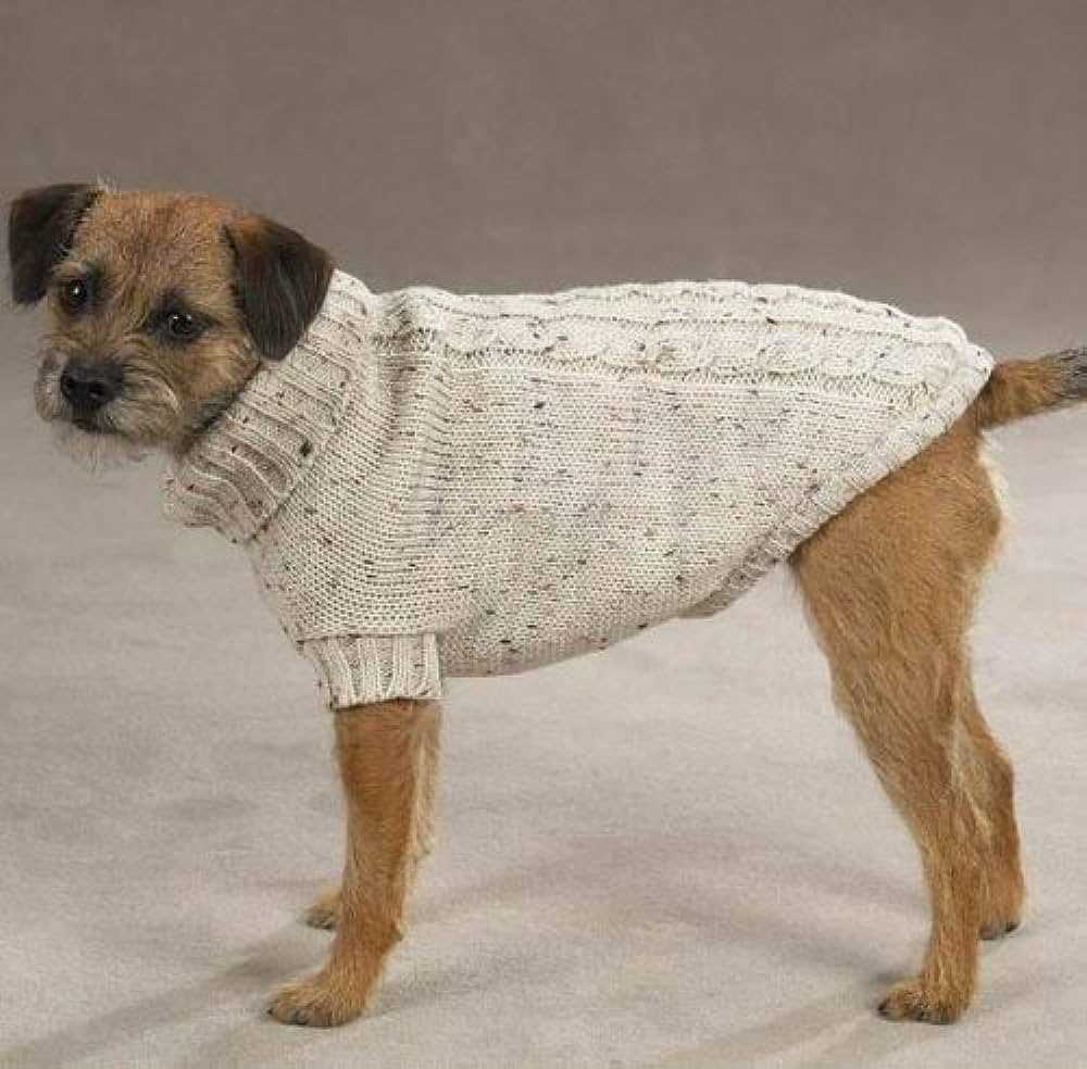 Knit dog jacket pattern