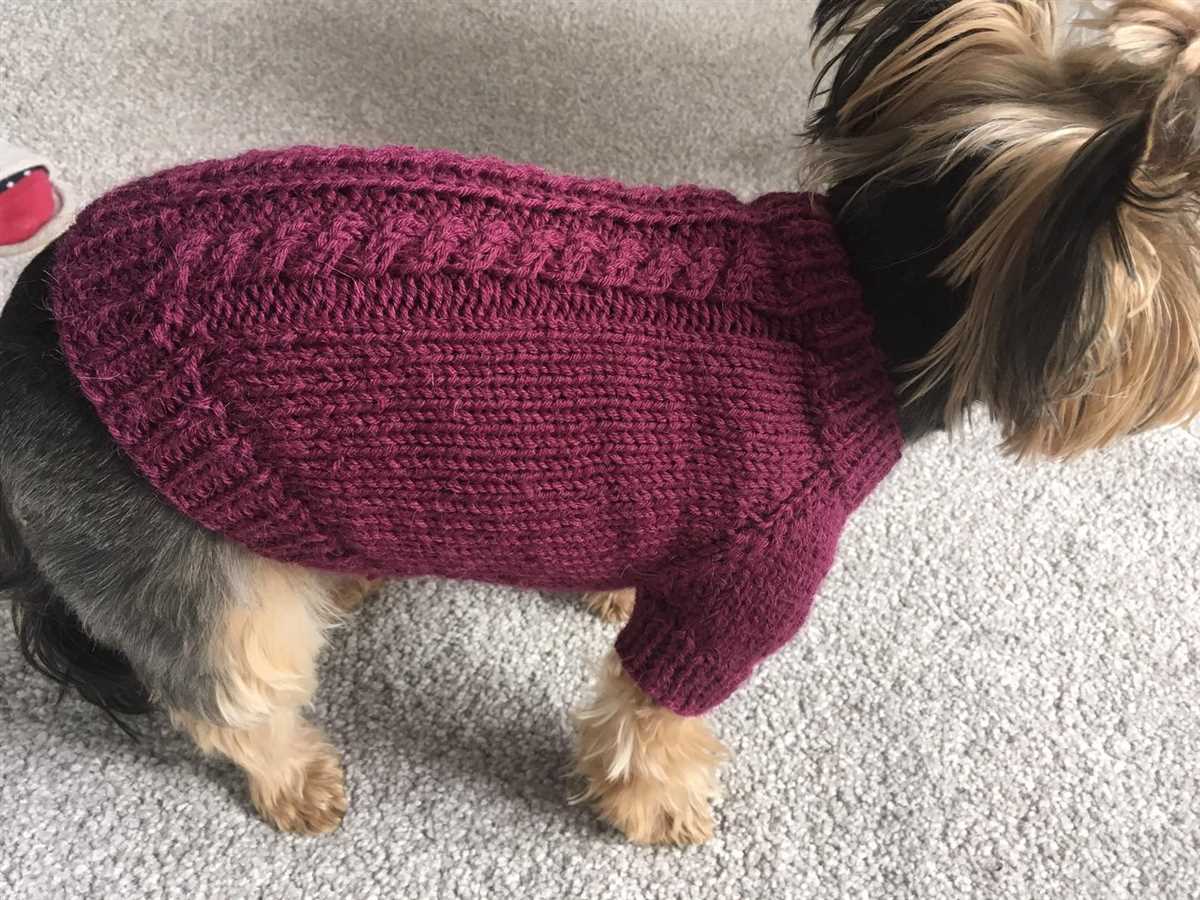 Knit dog sweater patterns