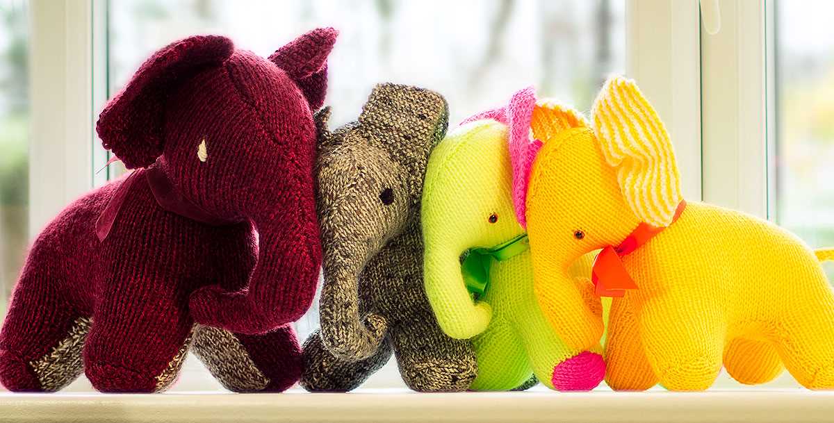 Knit elephant pattern free