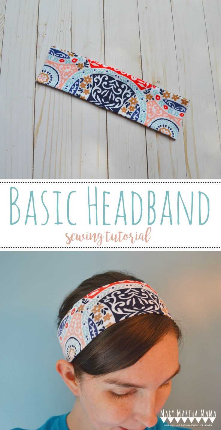 Knit fabric headband pattern