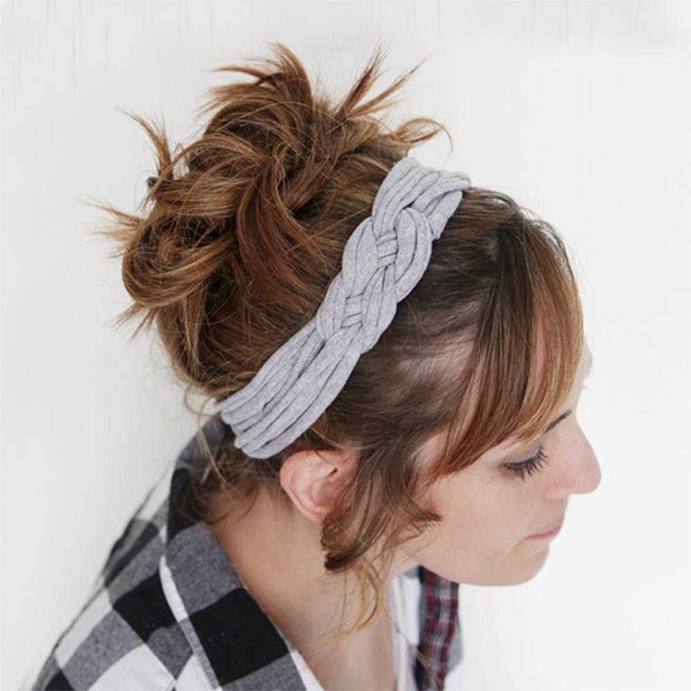 Knit fabric headband pattern