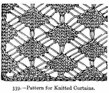 Knit fishnet pattern