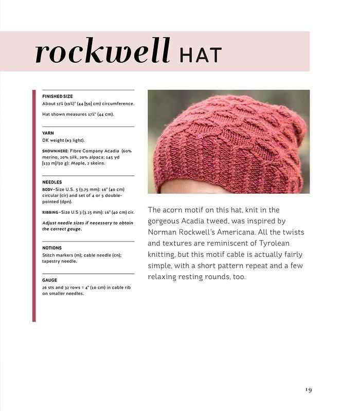 Knit hat pattern size 8 needles