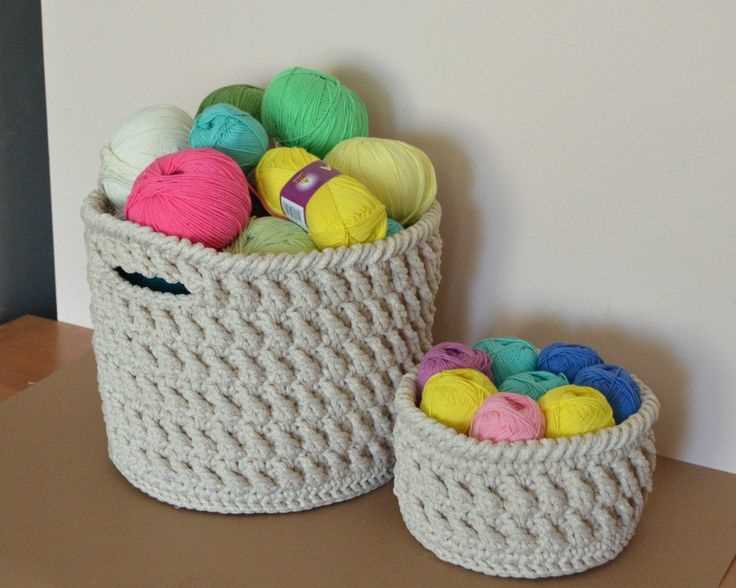 Knit laundry basket pattern