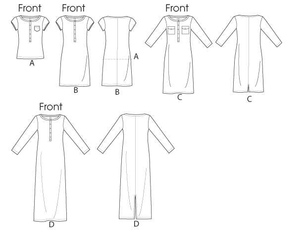 Knit maxi dress sewing pattern