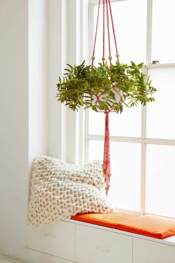 Knit plant hanger free pattern