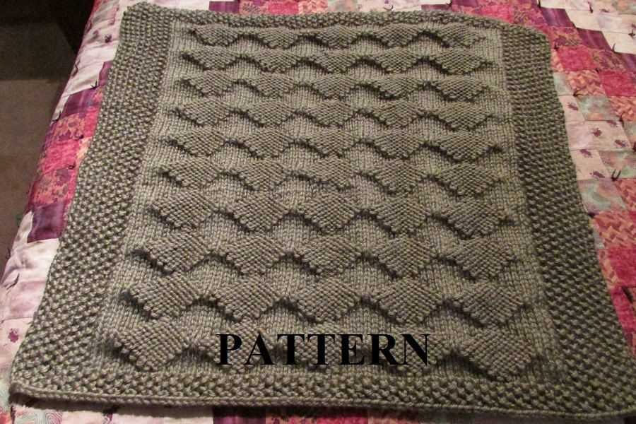 Knit security blanket pattern