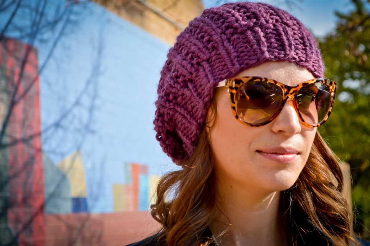 Knit slouchy beret pattern free