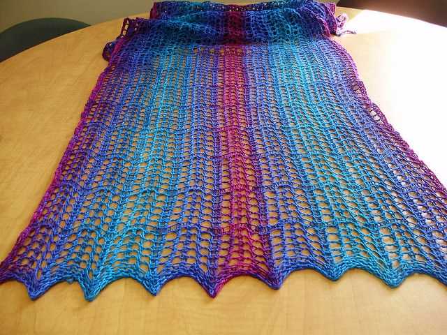 Knit stole pattern