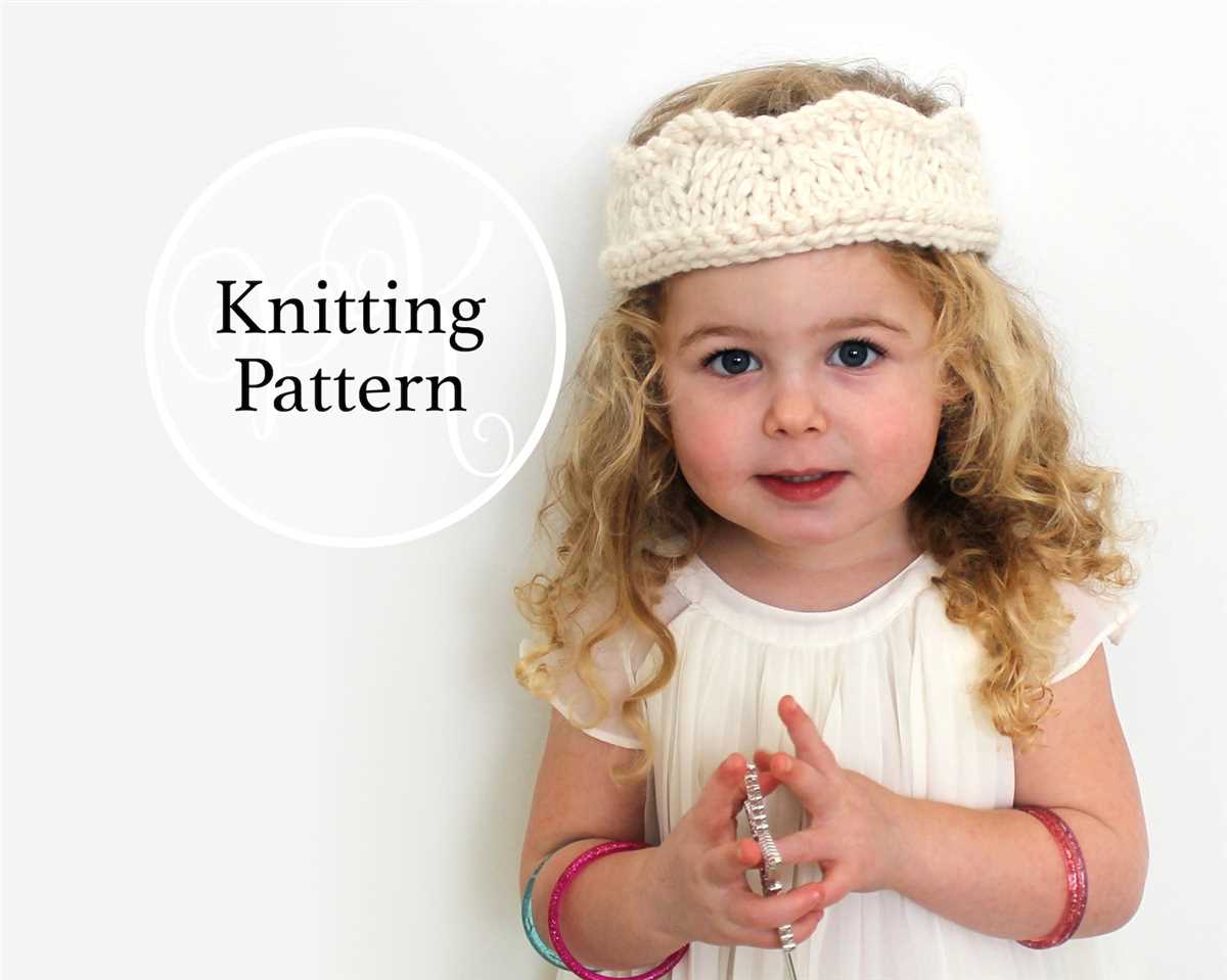 Knit tiara pattern