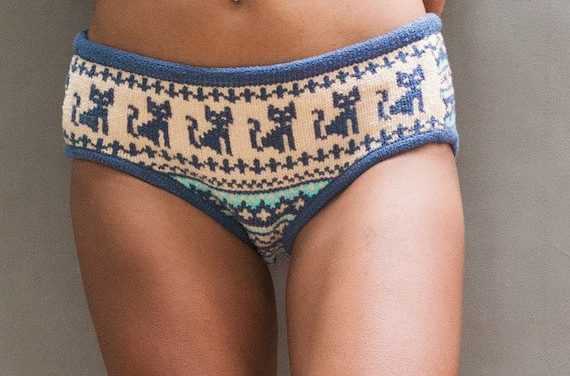 Knit underwear pattern men's