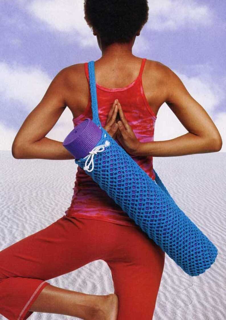 Knit yoga mat bag pattern free