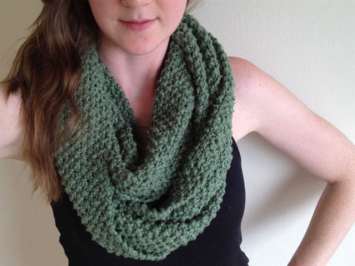 Knit circle scarf patterns