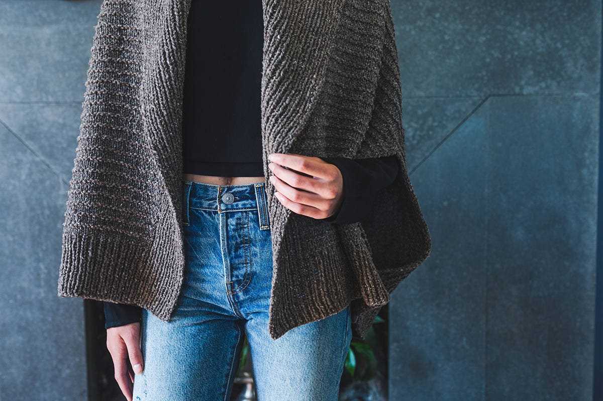 Knit cocoon sweater pattern