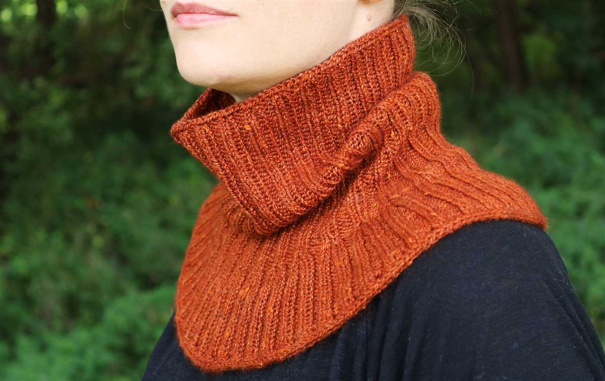 Knit cowl pattern