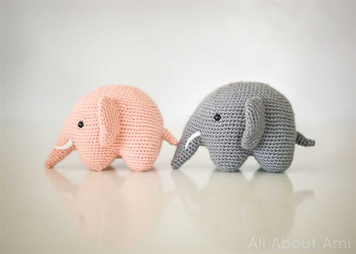 Knit elephant pattern free