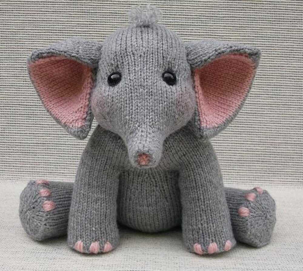 Knit elephant pattern free