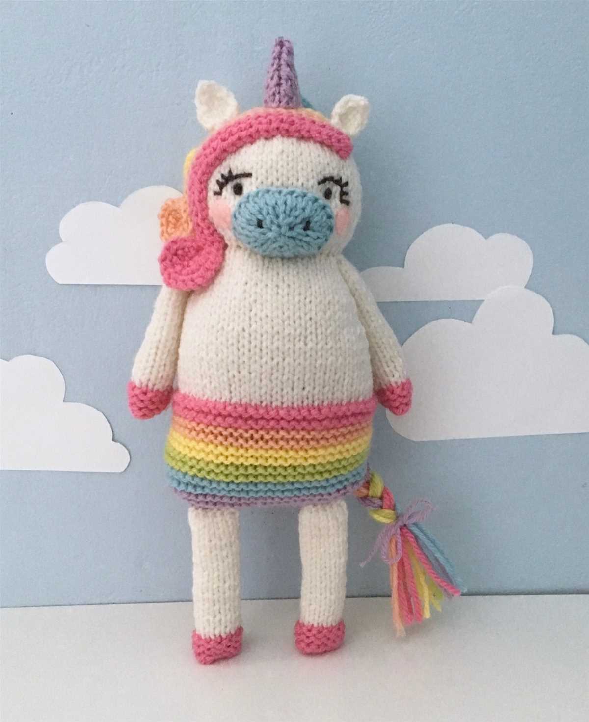 Knit free unicorn knitting pattern