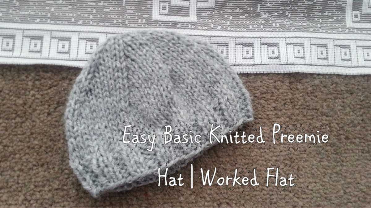 Knit hat pattern size 8 needles