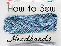 Knit headband sewing pattern