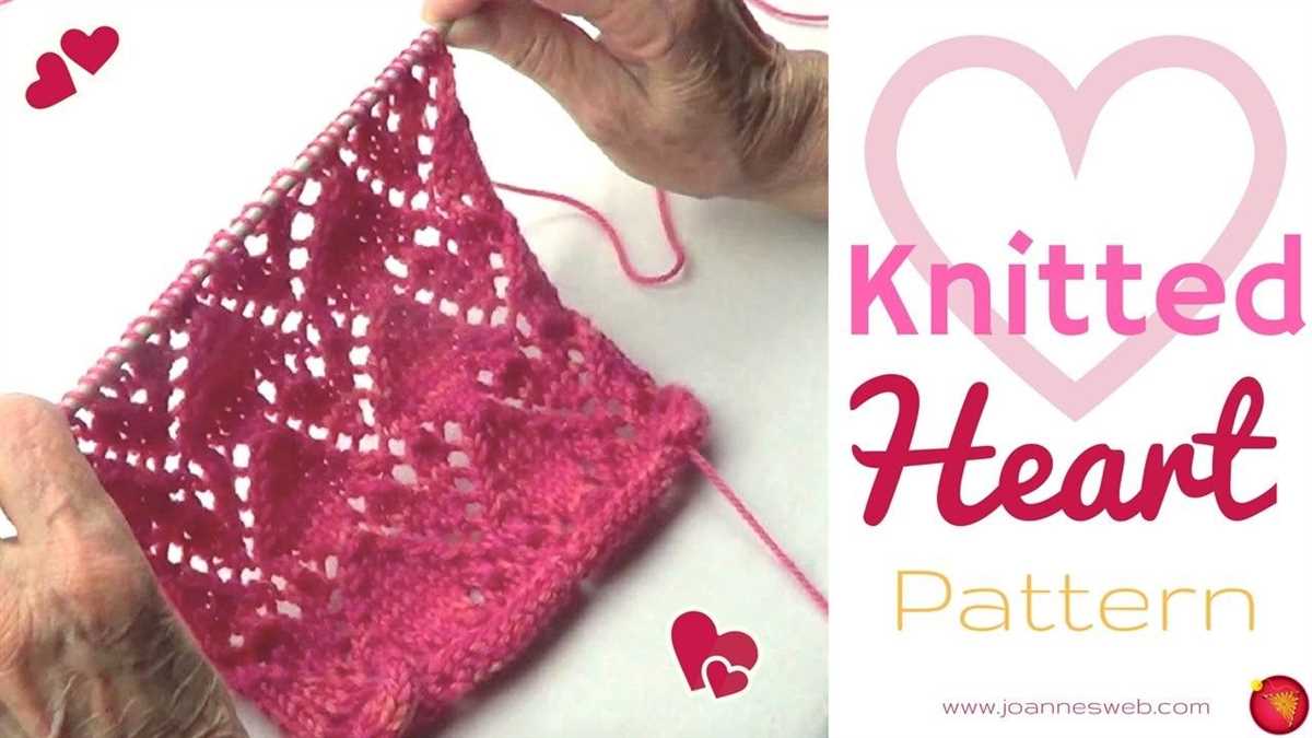 Knit heart cable pattern