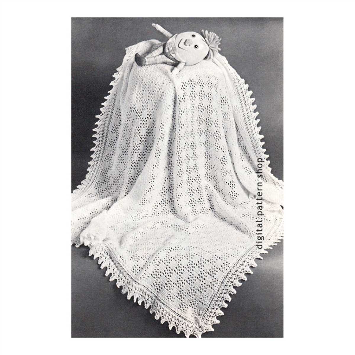 Knit hooded blanket pattern