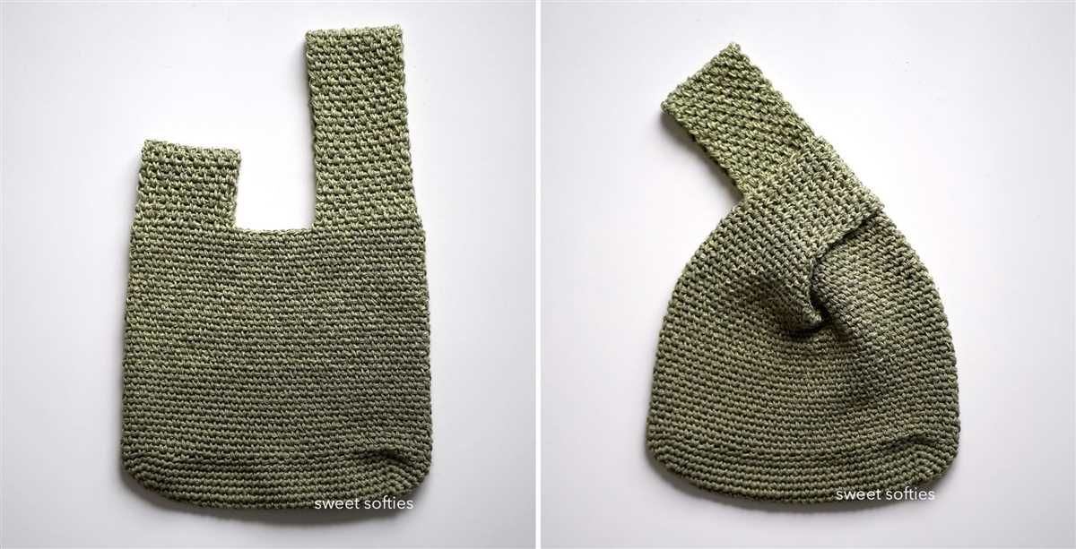 Knit japanese knot bag pattern