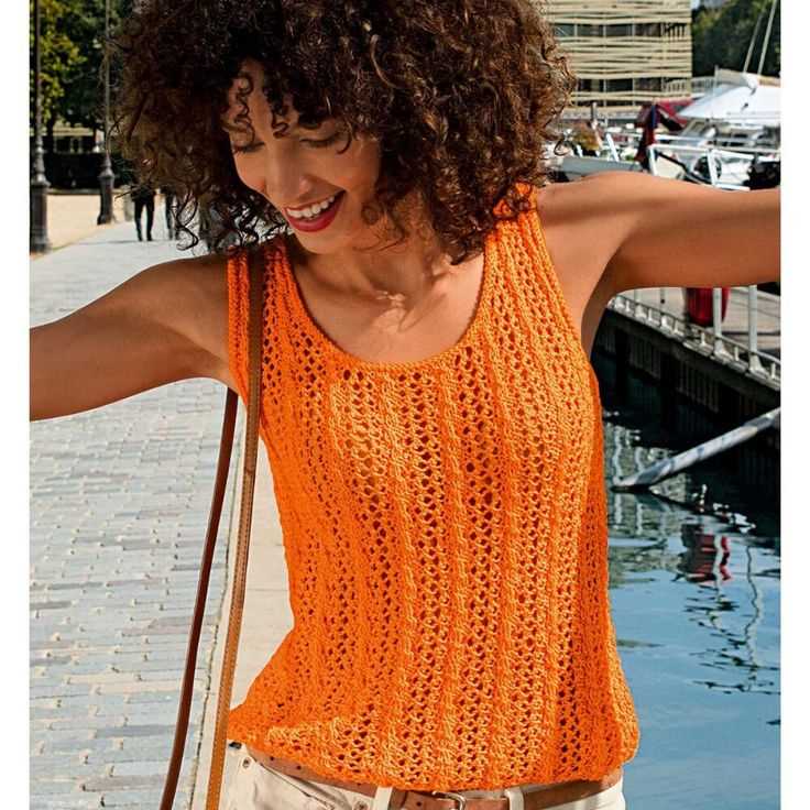 Knit lace tank top pattern