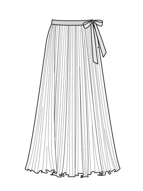 Knit maxi dress sewing pattern