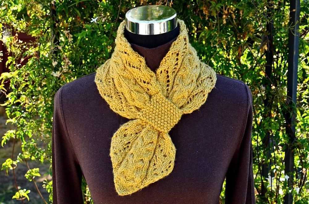 Knit pattern for scarf