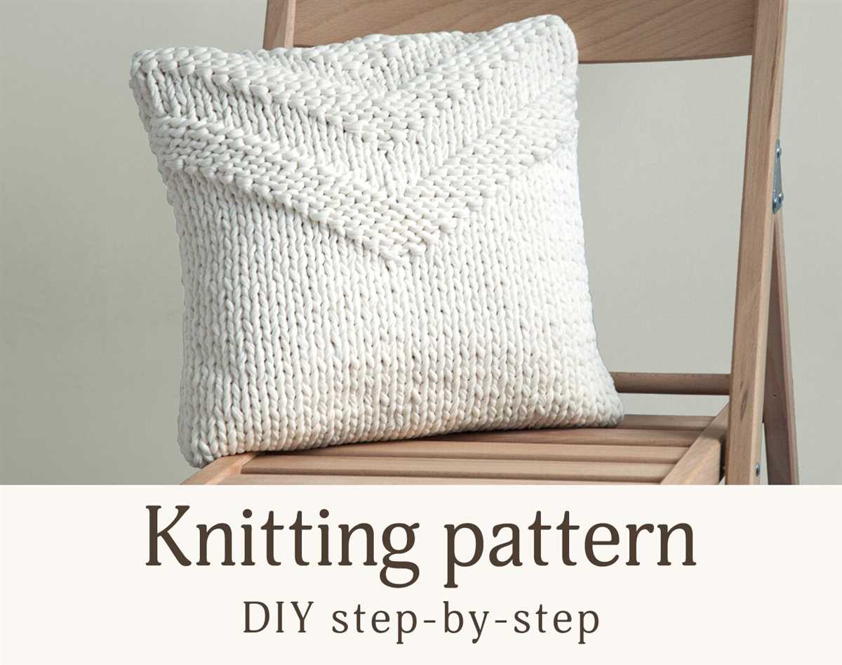 Knit pillow case pattern