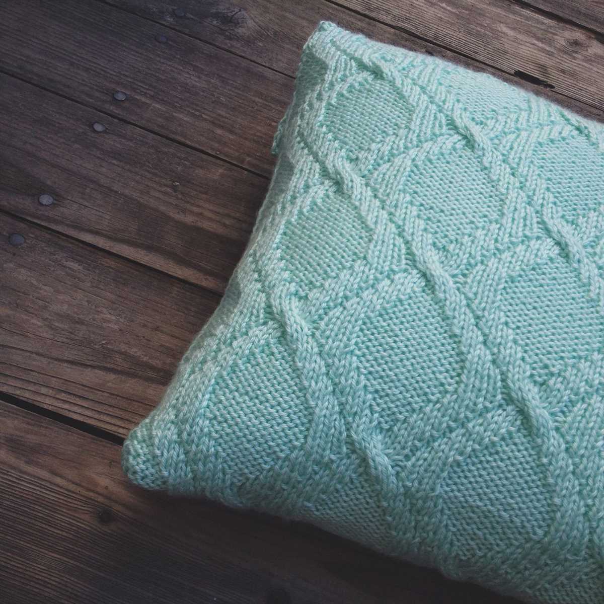 Knit pillow case pattern