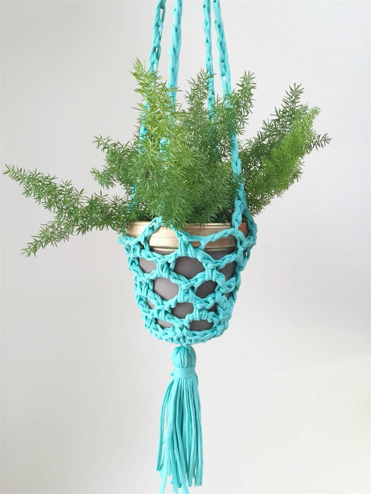 Knit plant hanger free pattern