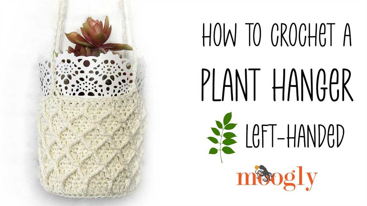 Knit plant hanger free pattern