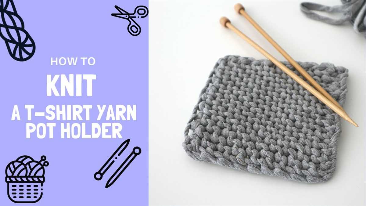 Knit potholder pattern easy