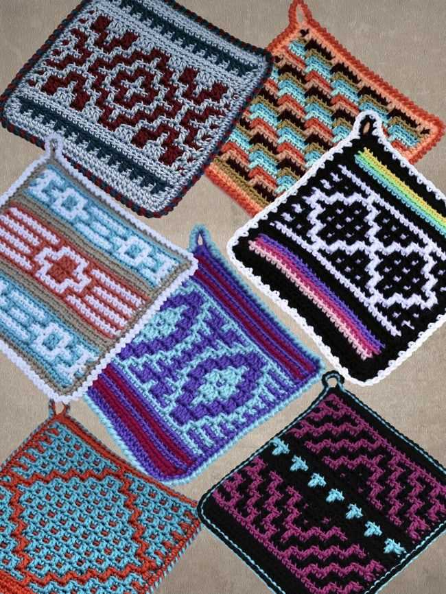 Knit potholder pattern easy