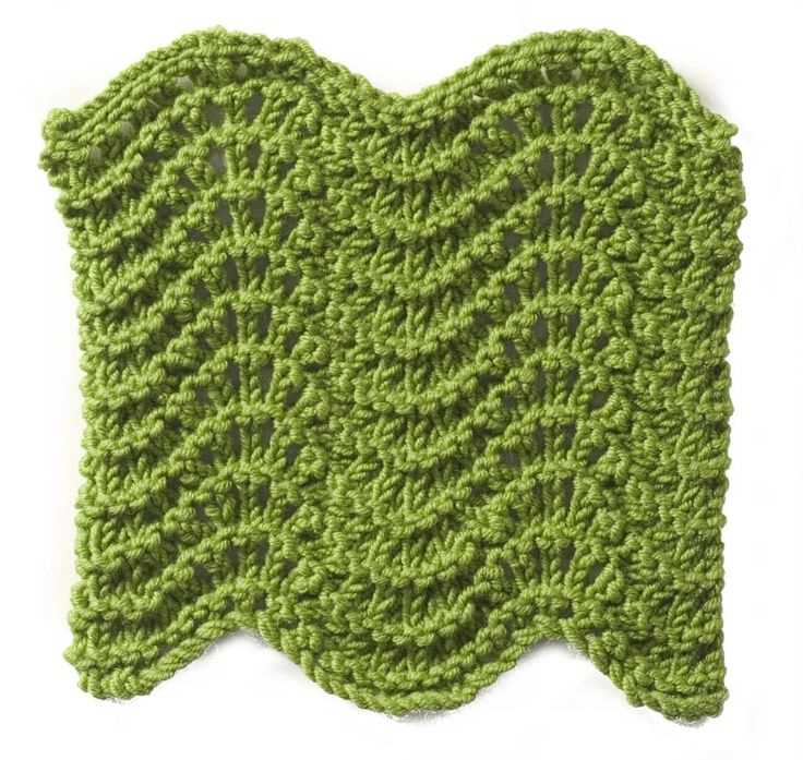 Knit ripple stitch pattern